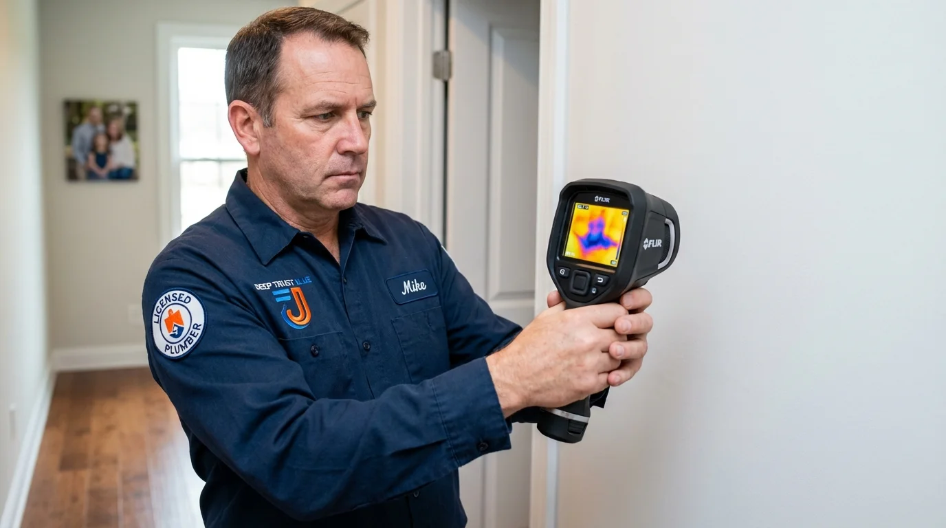 Thermal imaging leak detection by Johns Plumbing LLC in Hellertown